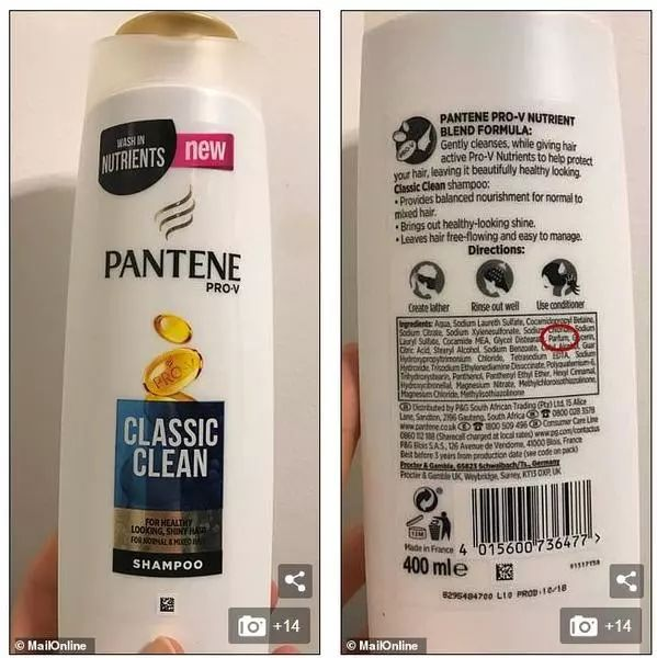 Pantene PRO-V classic clean含香精Parfum